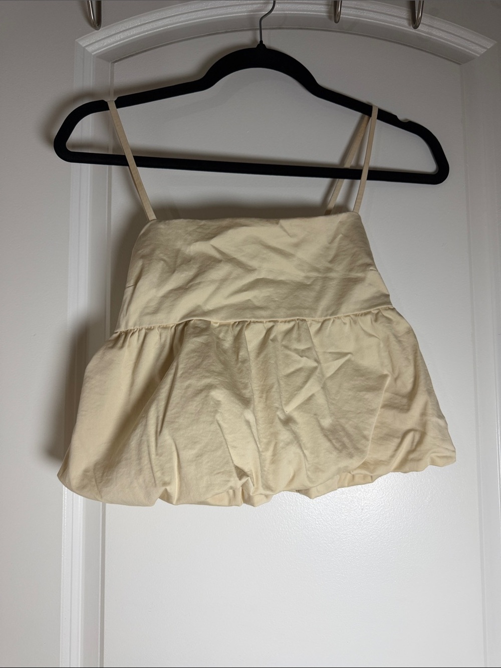 Abound Cream Spaghetti Strap Ruffle Top